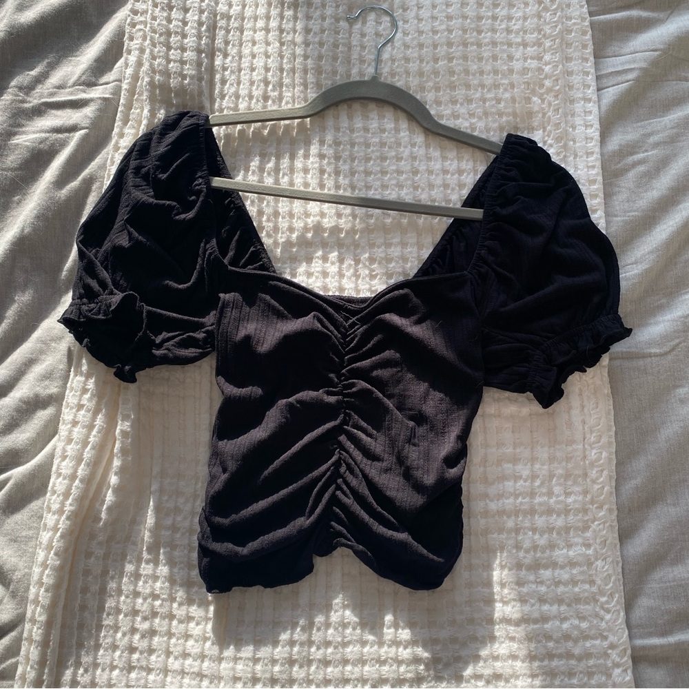 Urban Outfitters - Vienna Blouse, Black, Medium